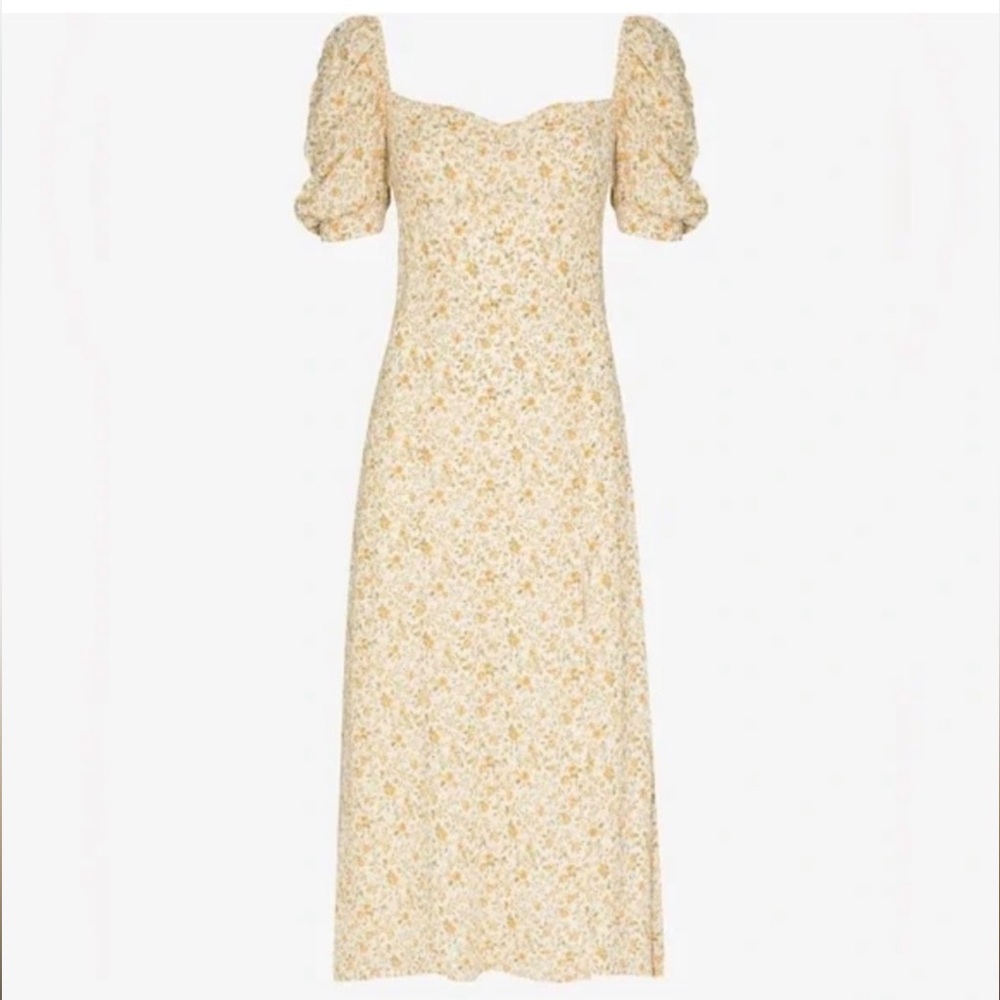 Reformation Bandit puff sleeve mocked  Lima dress size 8